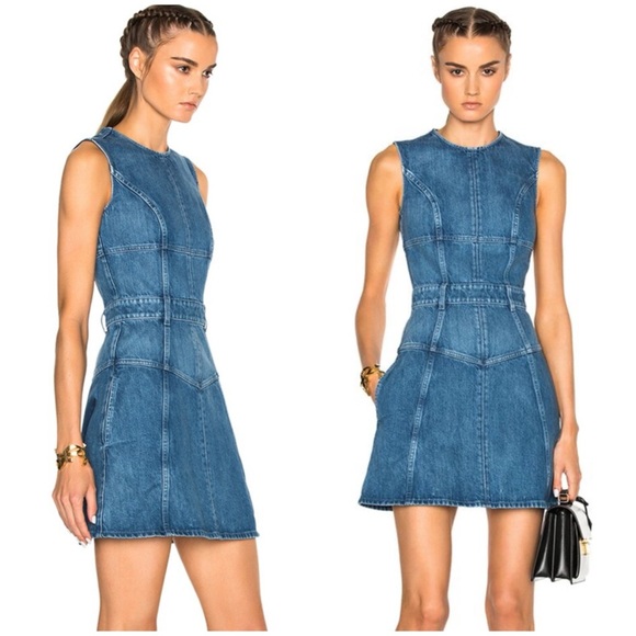 Alexander McQueen Dresses & Skirts - Alexander McQueen Blue Sleeveless Sheath Mini Dress SZ XS US 2 IT 38